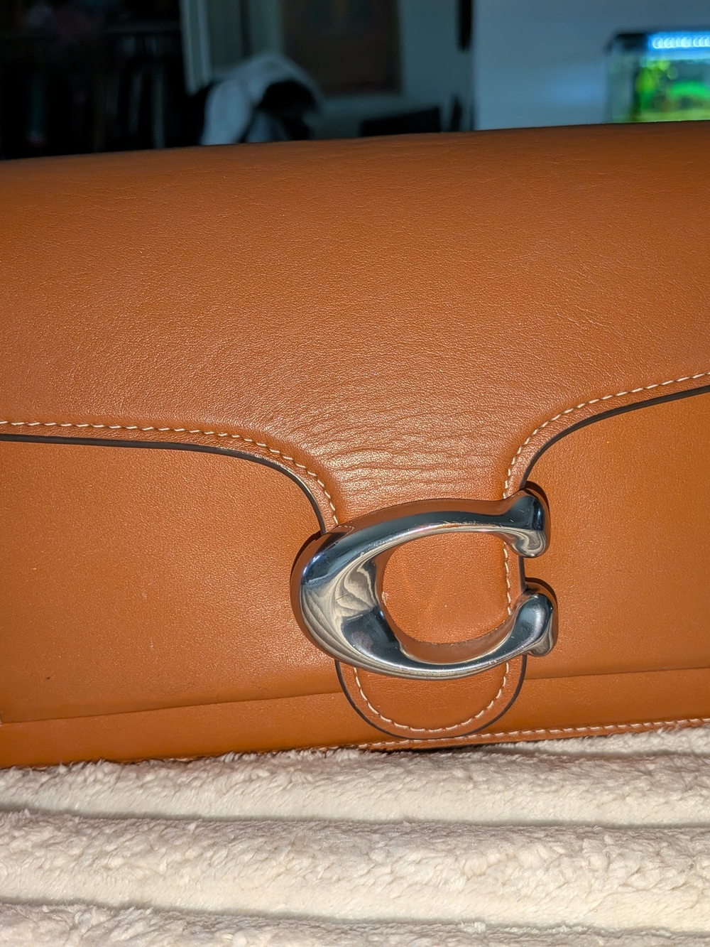 Coach Tabby Shoulder Bag in Saddle Brown - Picture 7 of 15